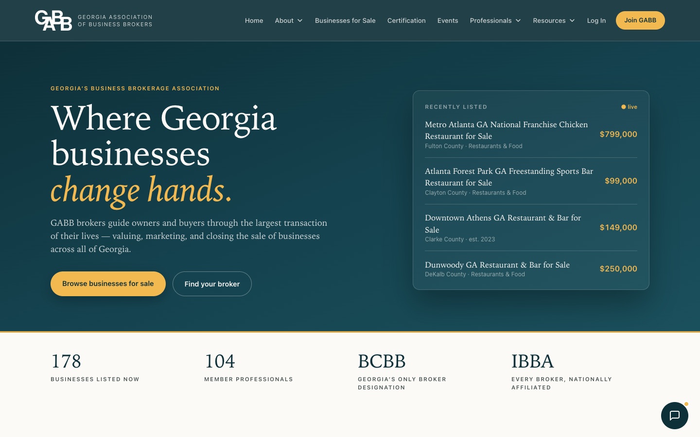 gabb.org homepage
